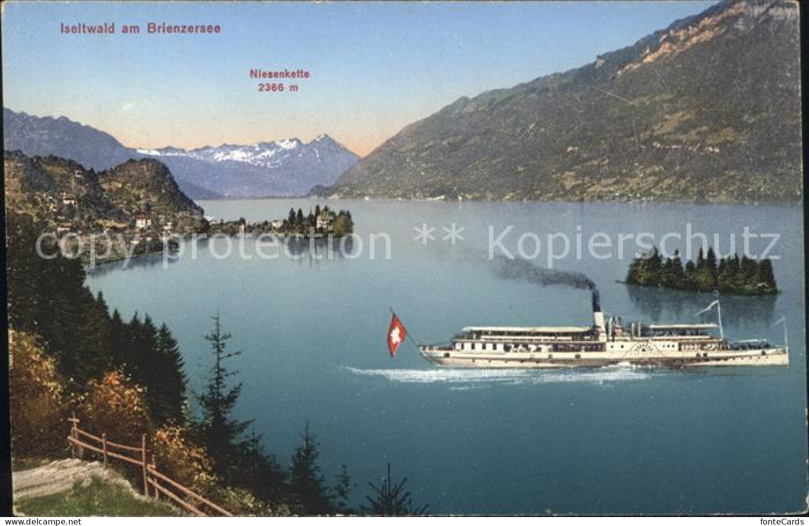 11762647 Iseltwald Am Brienzersee Dampfschiff Niesenkette Iseltwald - Other & Unclassified