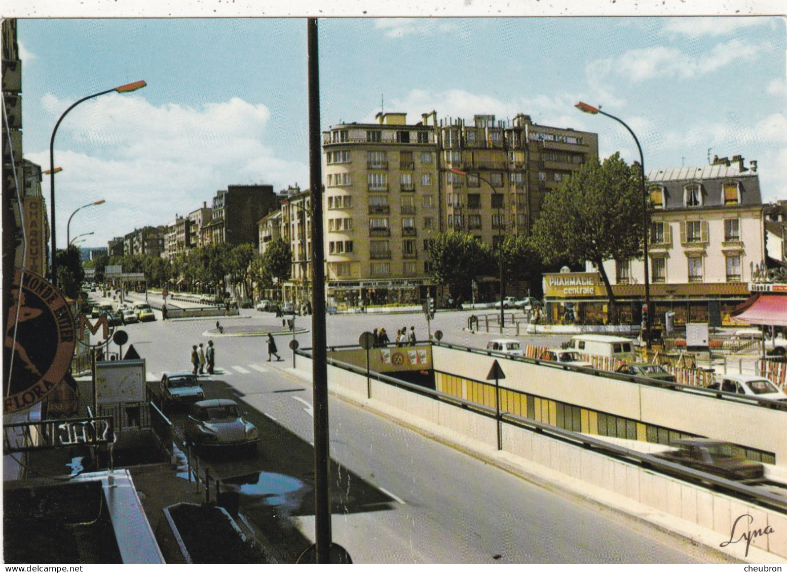 92. BOULOGNE . CPSM  LA PLACE MARCEL SEMBAT. .+ TEXTE - Boulogne Billancourt