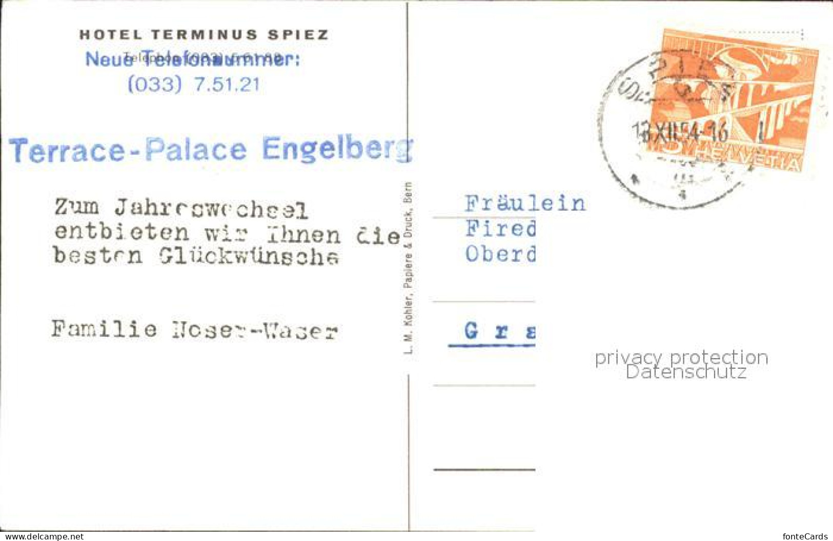 11762436 Engelberg OW Terrace Palace Engelberg Engelberg - Sonstige & Ohne Zuordnung