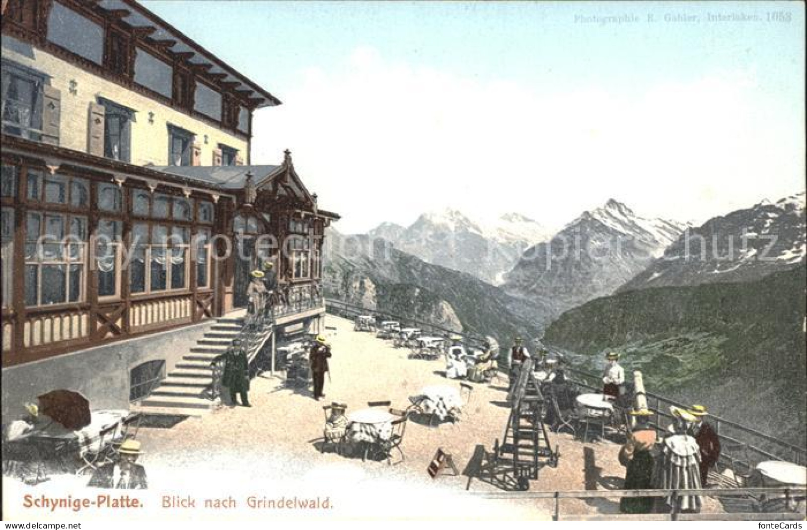 11762376 Schynige Platte Blick Nach Grindelwald Hotelterrasse Schynige Platte - Other & Unclassified