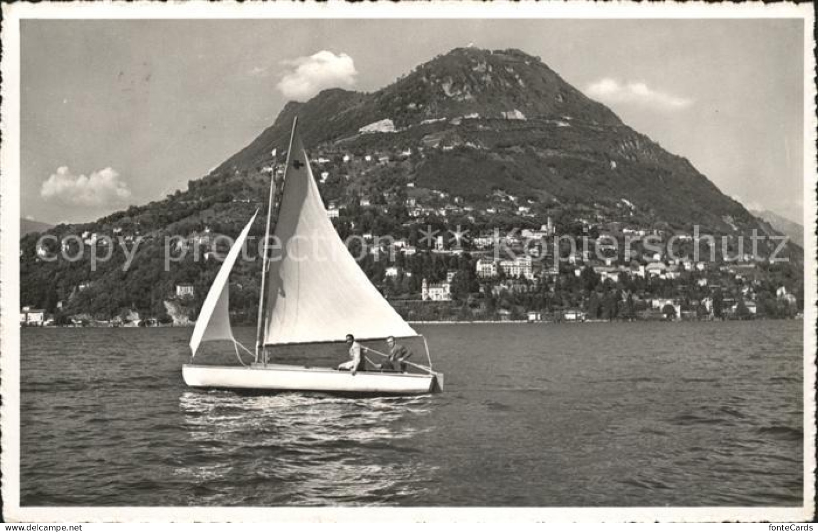 11762336 Lugano TI Castaguola Mte. Bre. Segelboot Lugano - Other & Unclassified