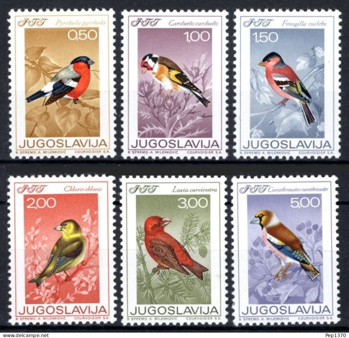 YUGOSLAVIA 1968 - FAUNA PAJAROS - AVES - YVERT Nº 1177/1182** - Other & Unclassified