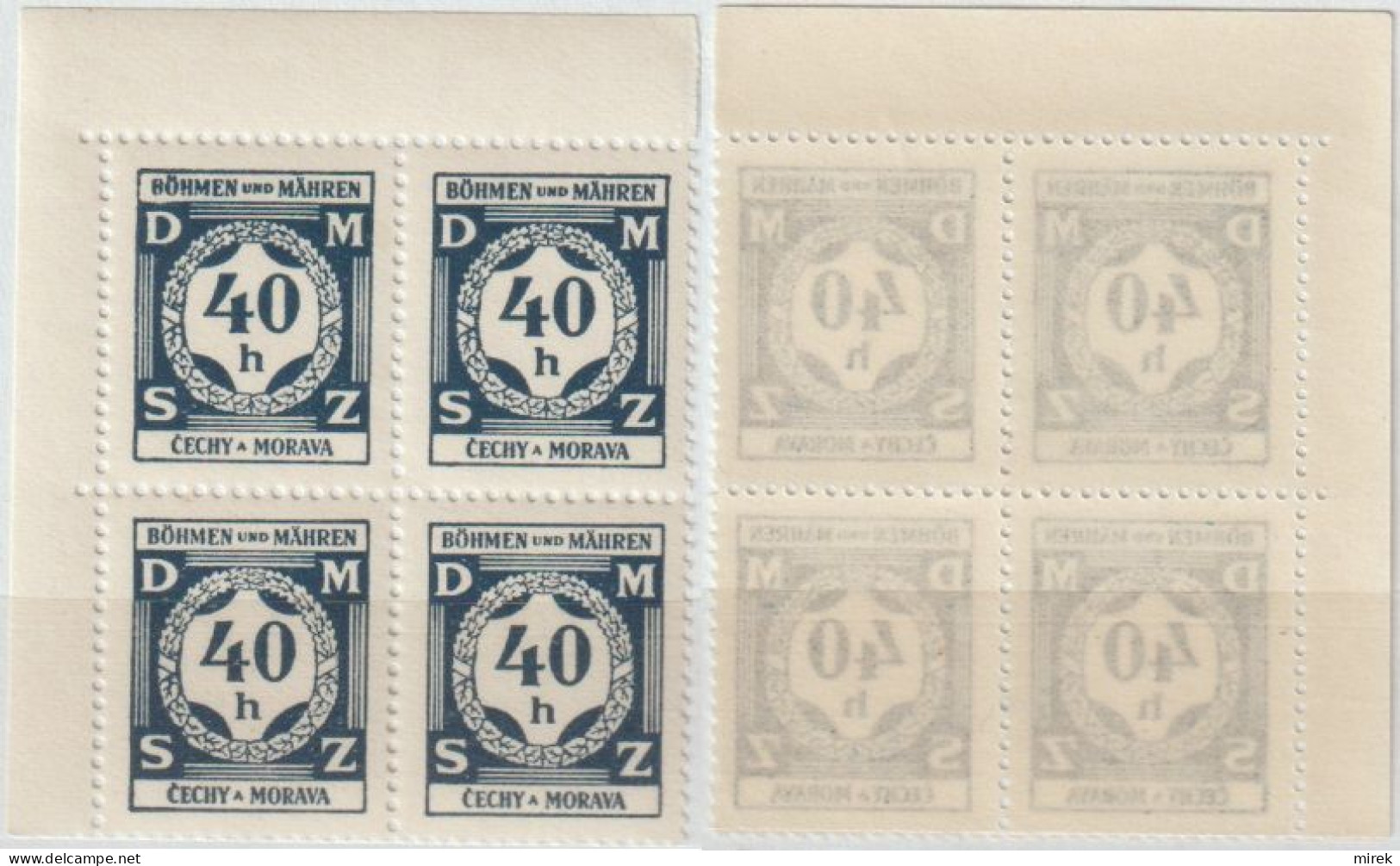 45/ Pof. SL 2, Translucent Paper - Unused Stamps