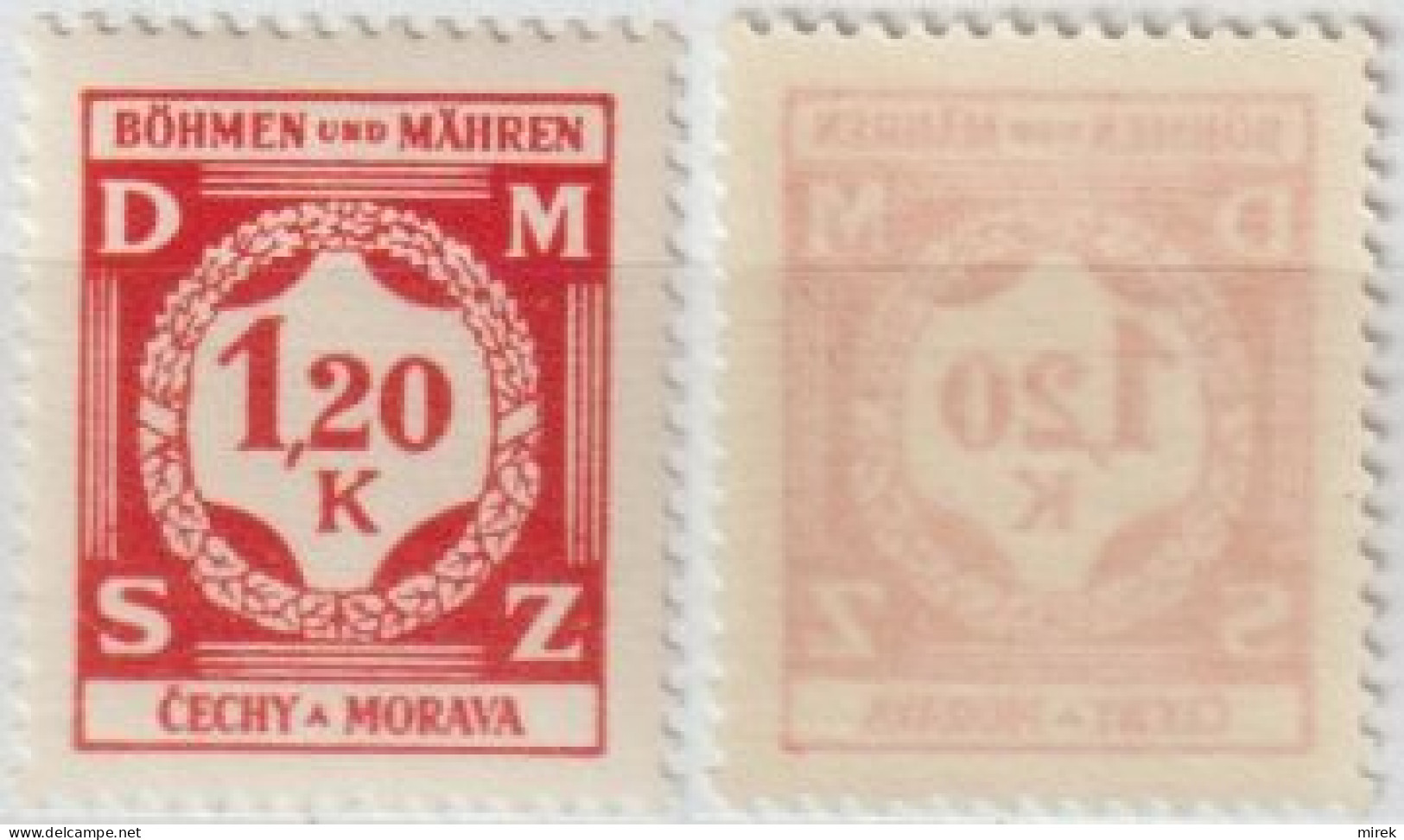 46/ Pof. SL 7, Translucent Paper - Unused Stamps