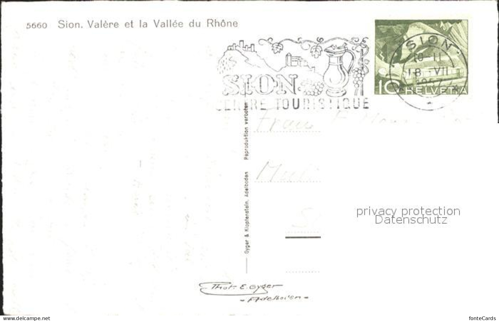 11762076 Sion VS Valere Et La Vallee Rhone Sion - Altri & Non Classificati