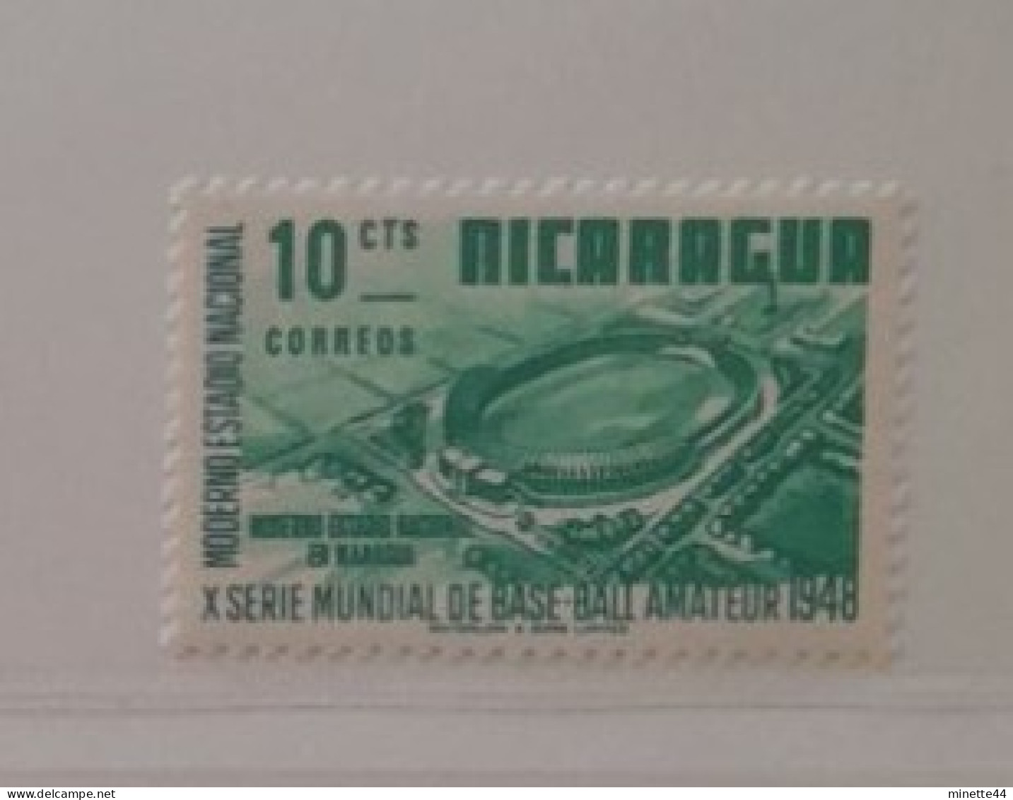 NICARAGUA 1949 STADIUM  MNH** FOOTBALL FUSSBALL SOCCER CALCIO VOETBAL FUTBOL FUTEBOL FOOT FOTBAL - Nuovi