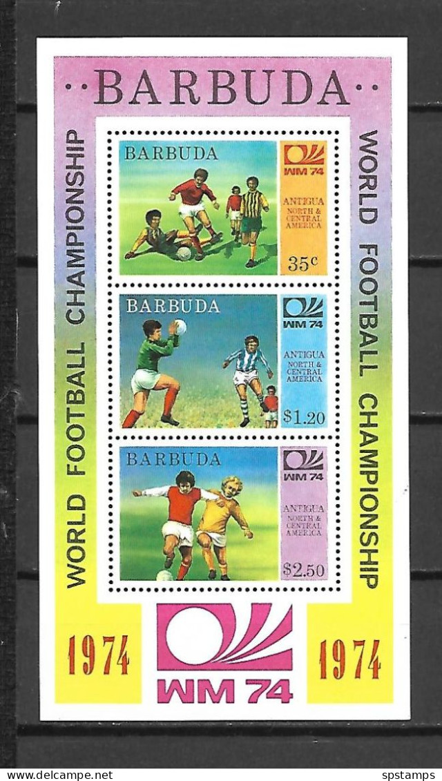 Barbuda 1974 Football World Cup - WEST GERMANY MS MNH - 1974 – Germania Ovest