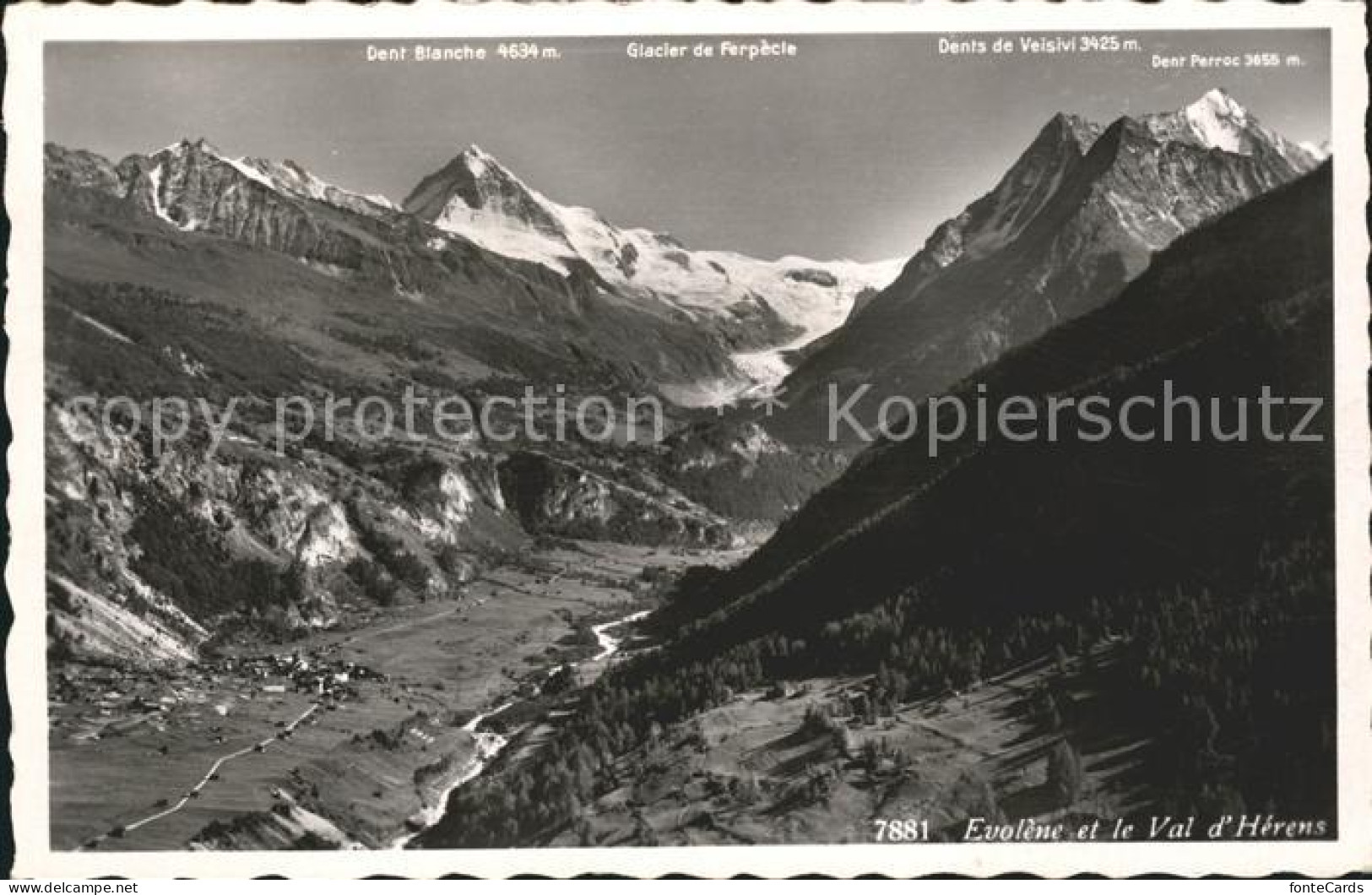 11761936 Val D Herens Dent Blanche Glacier De Ferpecle Sion - Altri & Non Classificati