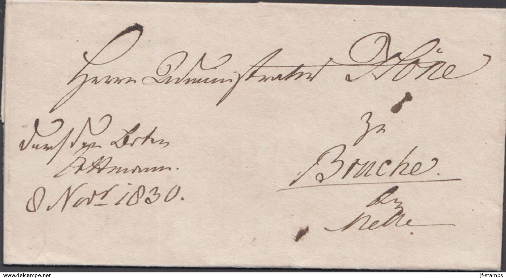 1830. DEUTSCHLAND. Very Interesting And Beautiful Old Double Used Cover. Bruche And Osnabrien.  - JF436620 - Prephilately