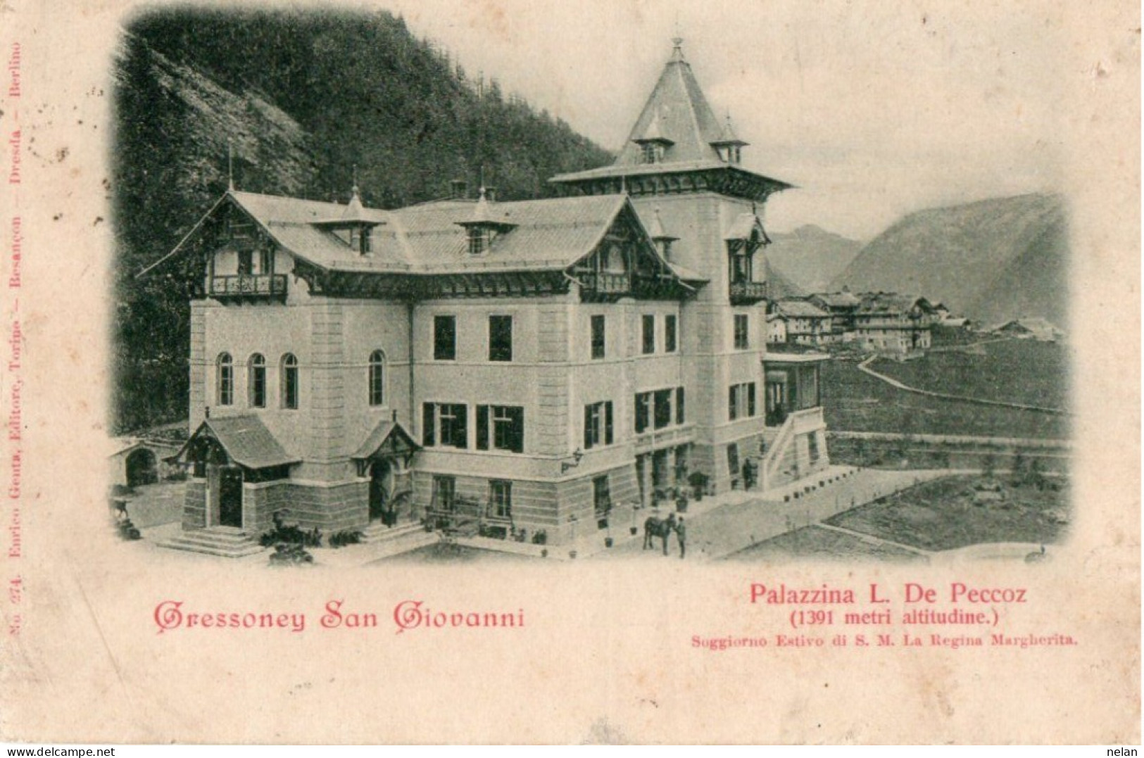 GRESSONEY SAN GIOVANNI - PALAZZINA L. DE PECCOZ - F.P. - Aosta