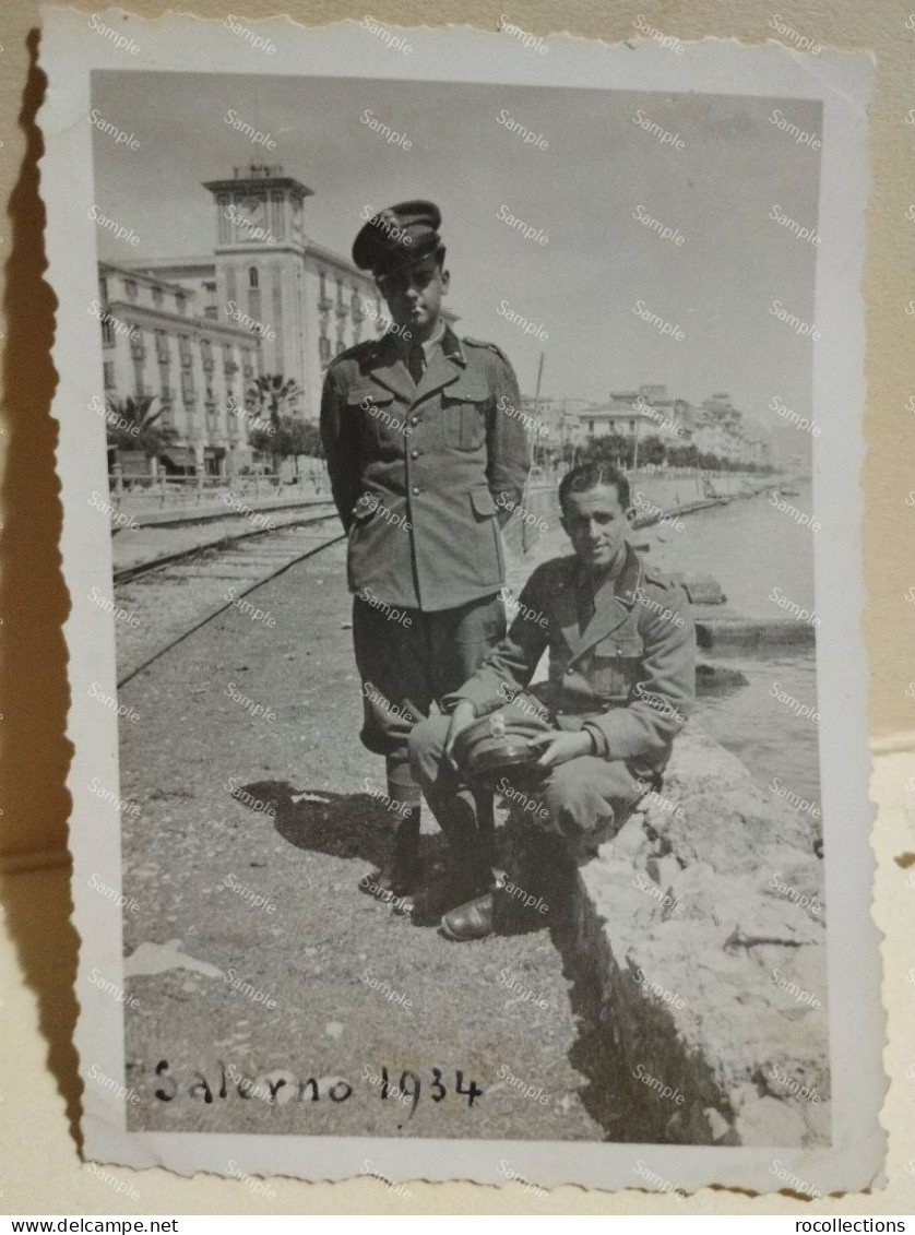 Italia Foto Militari. Salerno 1934.  85x58 Mm. - Guerre, Militaire