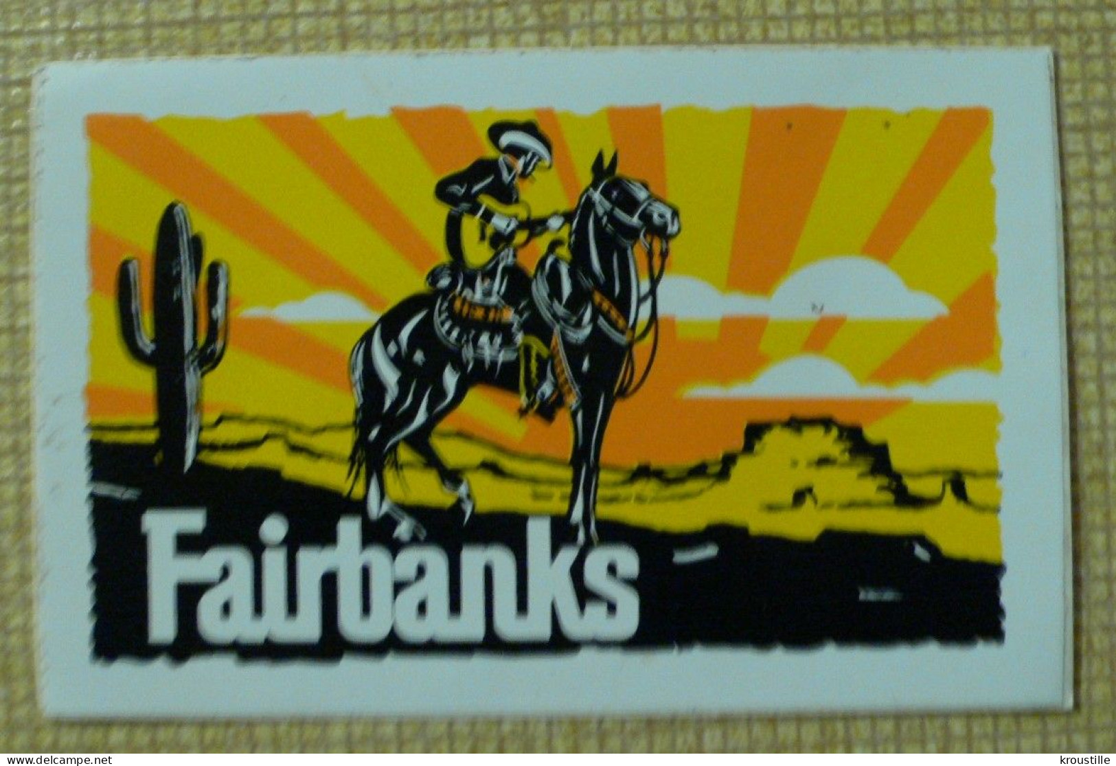 THEME COW-BOY : AUTOCOLLANT FAIRBANKS - Stickers