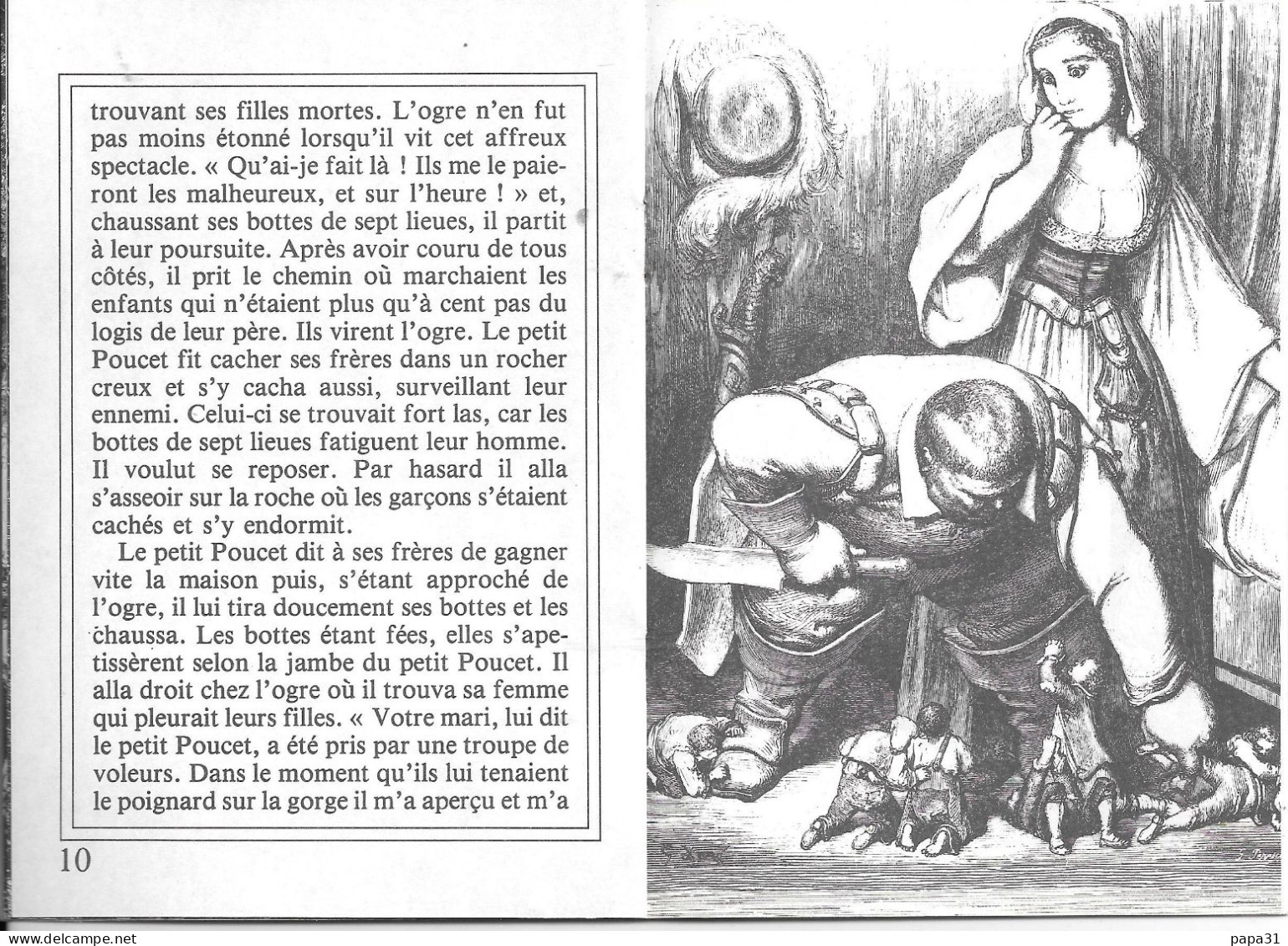 Carte Postale Livre   " LE PETIT POUCER " D'après Charles Perrault - Fairy Tales, Popular Stories & Legends