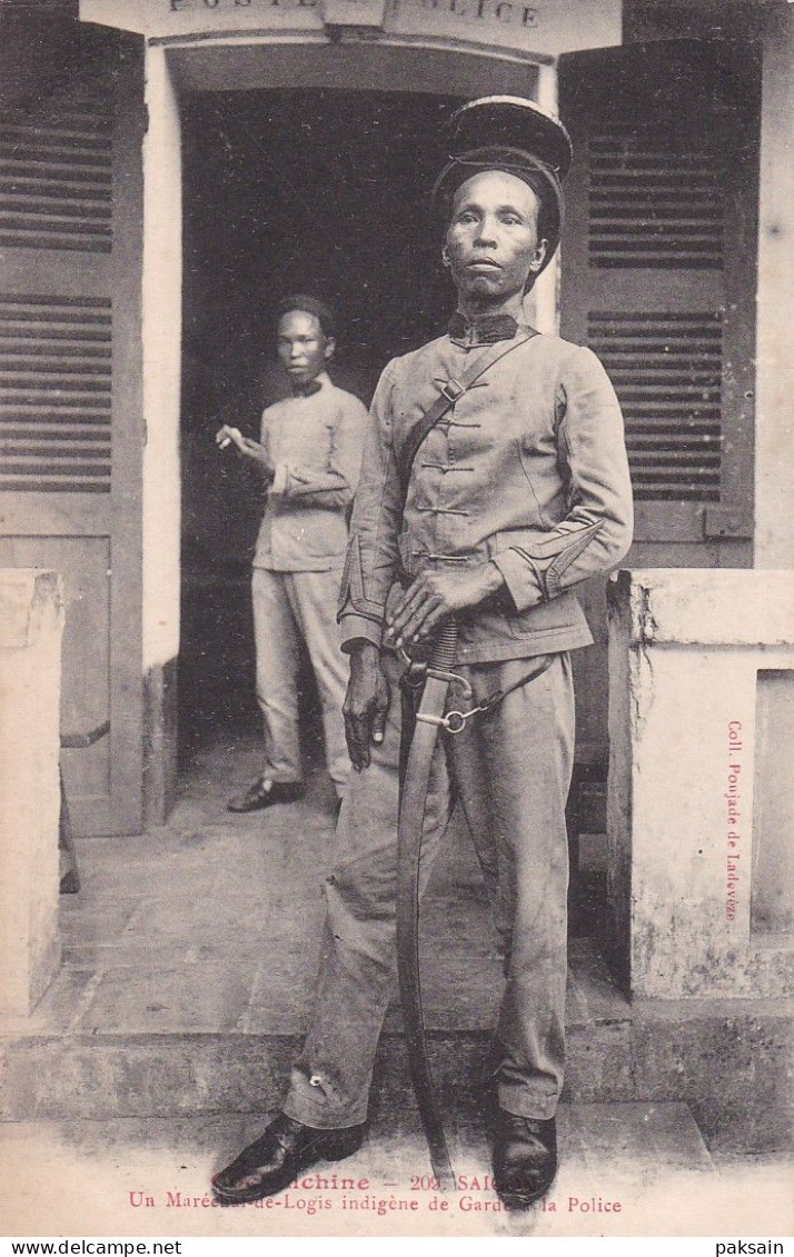 Saigon - Un Maréchal De Logis Indigène De Gardien De Police Indochine Cochinchine Indochina - Vietnam