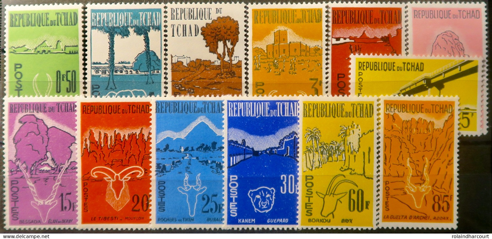 R2253/827 - TCHAD - 1961/1962 - SERIE COMPLETE - N°66-67-68-70-71-72-74-75-77-78 NEUFS** + N°69-73-76 NEUFS* - Chad (1960-...)