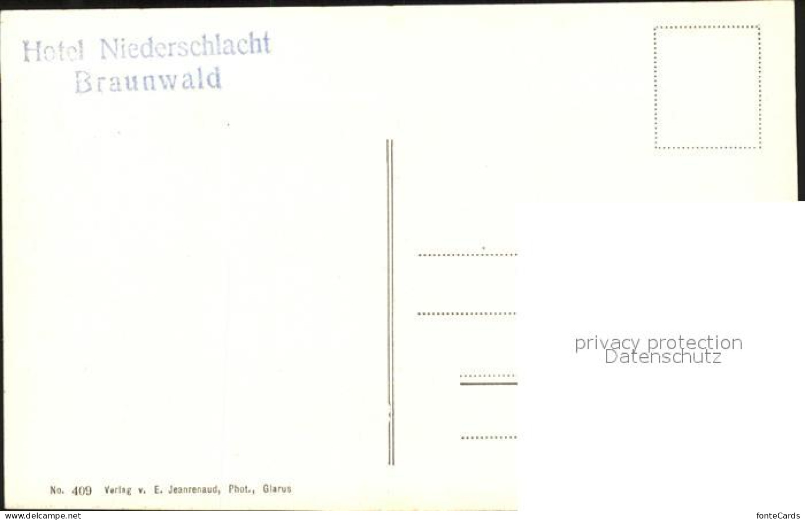 11758966 Braunwald GL Hotel Niederschlacht Alp Toedi Braunwald - Altri & Non Classificati