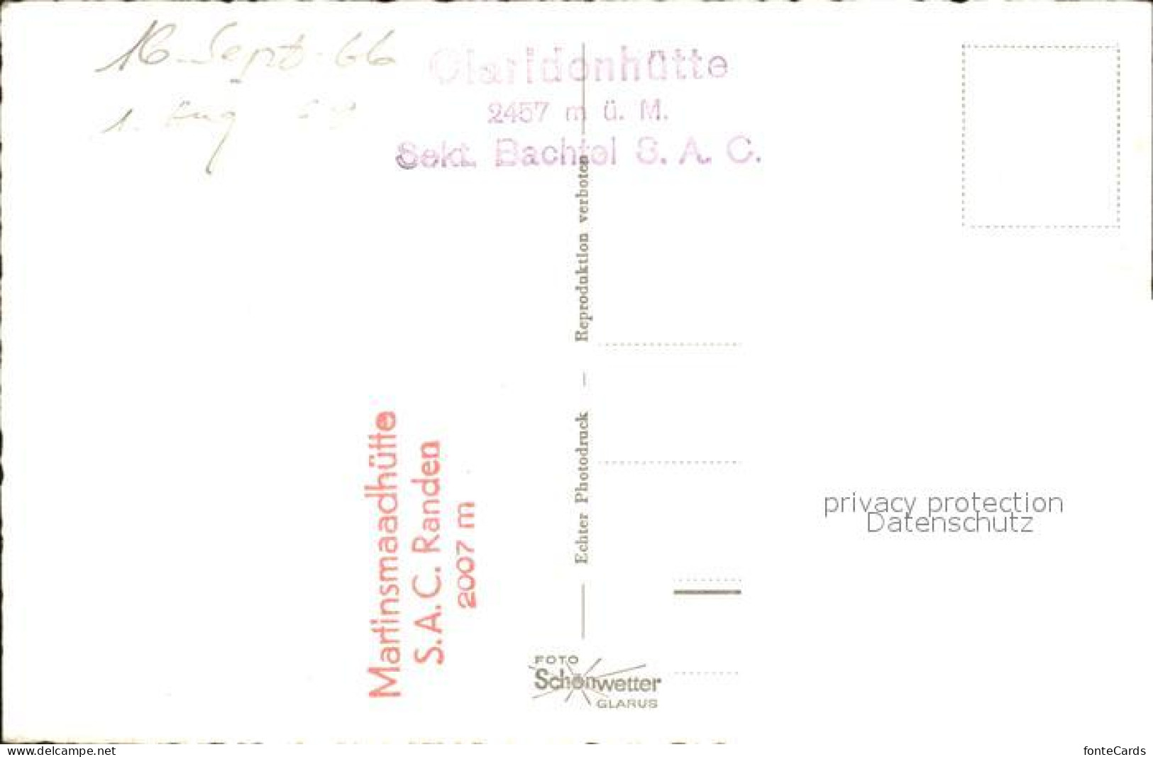 11758956 Claridenhuette Claridenstock Toedi Linthal - Other & Unclassified