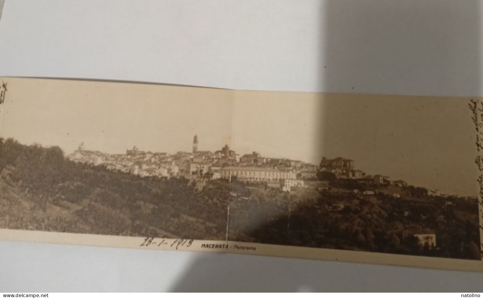 Fp VG 1913 Macerata Cartolina Doppia Panorama Bella - Macerata