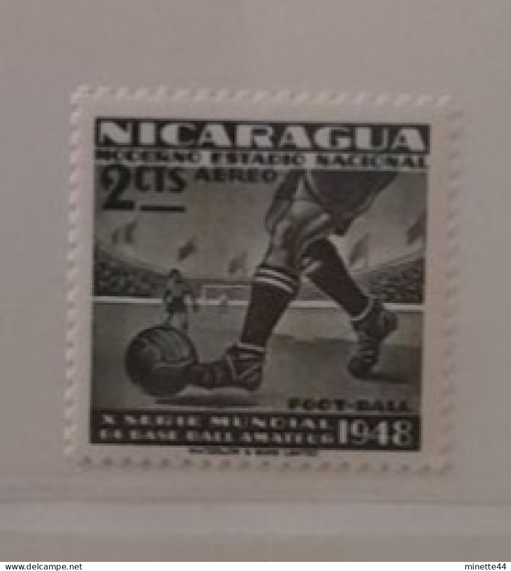 NICARAGUA 1949 STADIUM  MNH** FOOTBALL FUSSBALL SOCCER CALCIO VOETBAL FUTBOL FUTEBOL FOOT FOTBAL - Unused Stamps