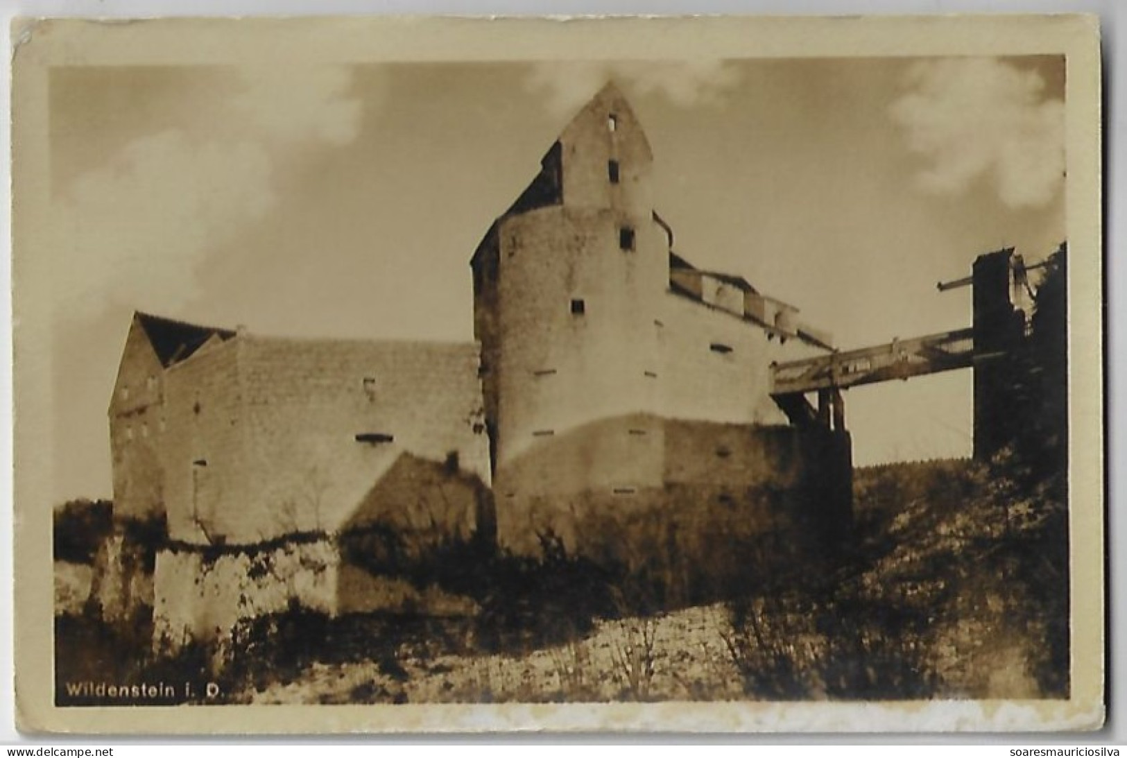 Germany 1926 Postcard Photo Wildenstein Castle In The Danube Valley In Leibertingen Publisher H. Sting Tübingen Used - Sonstige & Ohne Zuordnung