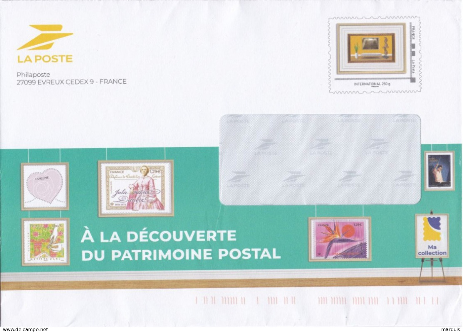 Enveloppe Philaposte : A La Découverte Du Patrimoine Postal - Réf. 465019 - Pseudo-officiële  Postwaardestukken