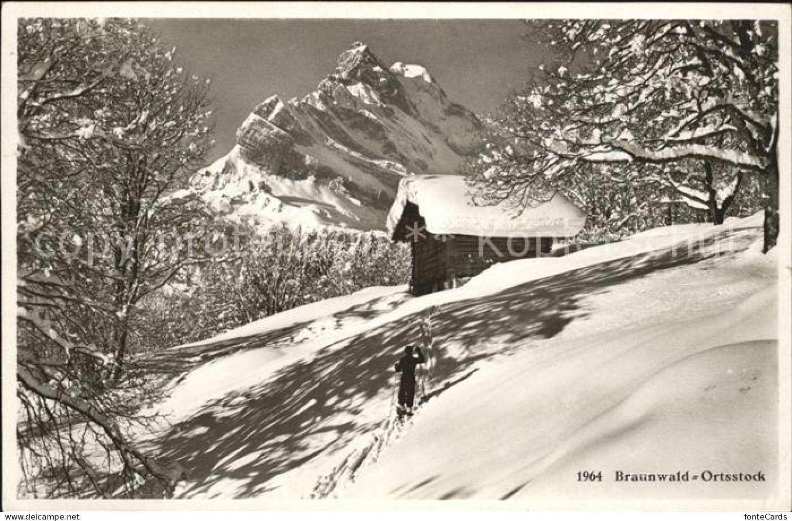 11758566 Braunwald GL Ortsstock Braunwald - Other & Unclassified