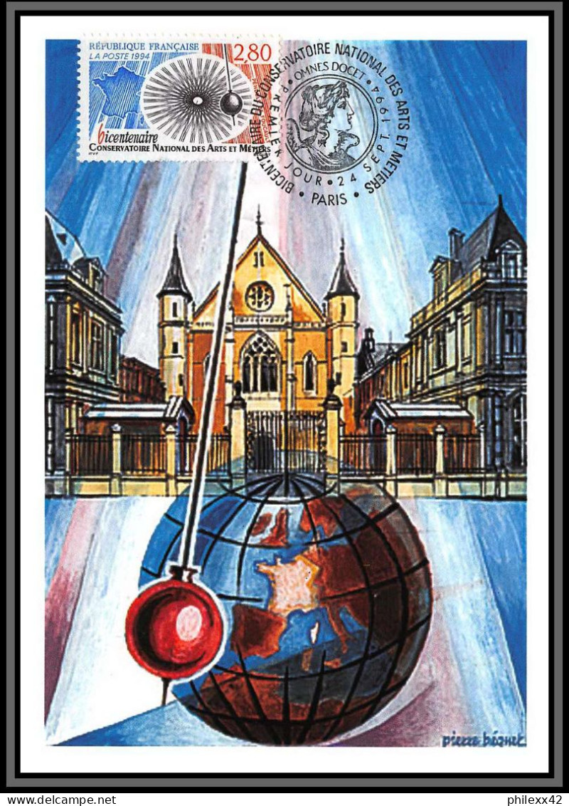 57530/ Carte maximum (card) France Année 1994 N°2854/2917 49 cartes différentes état superbe édition CEF