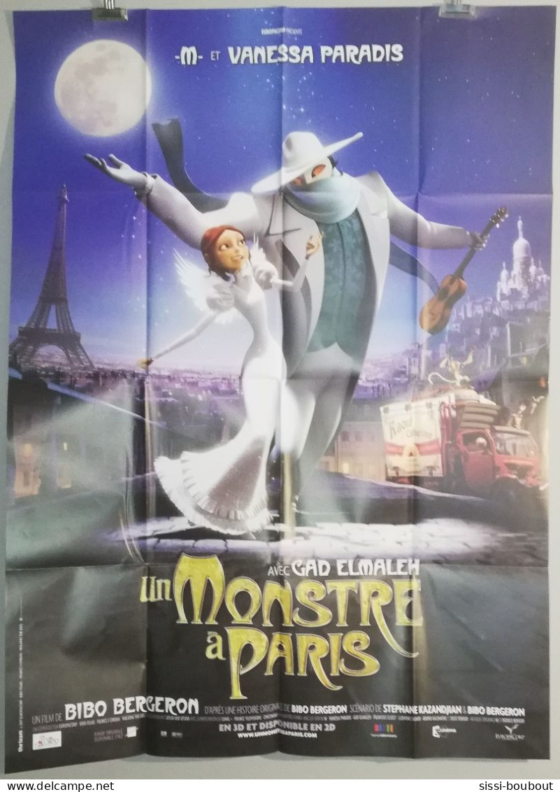 Affiche Originale De Cinéma "Un Monstre à Paris" De 2011 - Afiches & Pósters