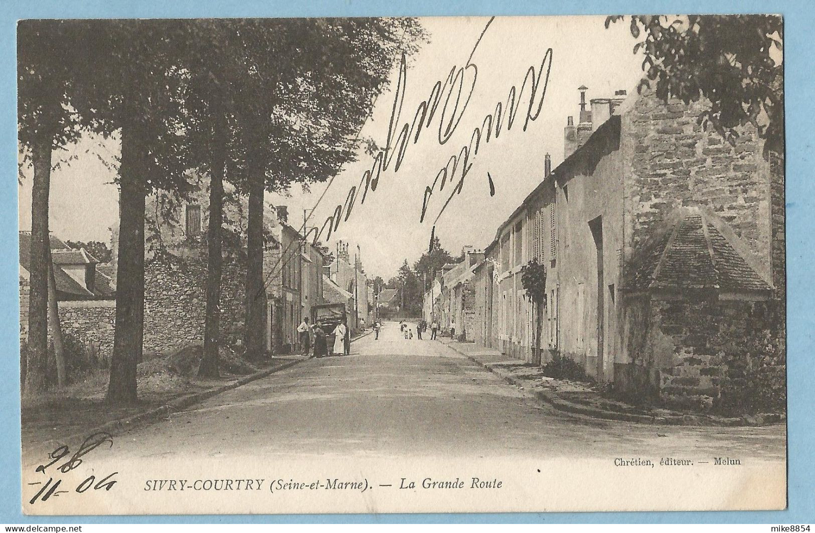 BA0111  CPA  SIVRY-COURTRY  (Seine Et Marne)  La Grande Route  +++++++++++++ - Otros & Sin Clasificación