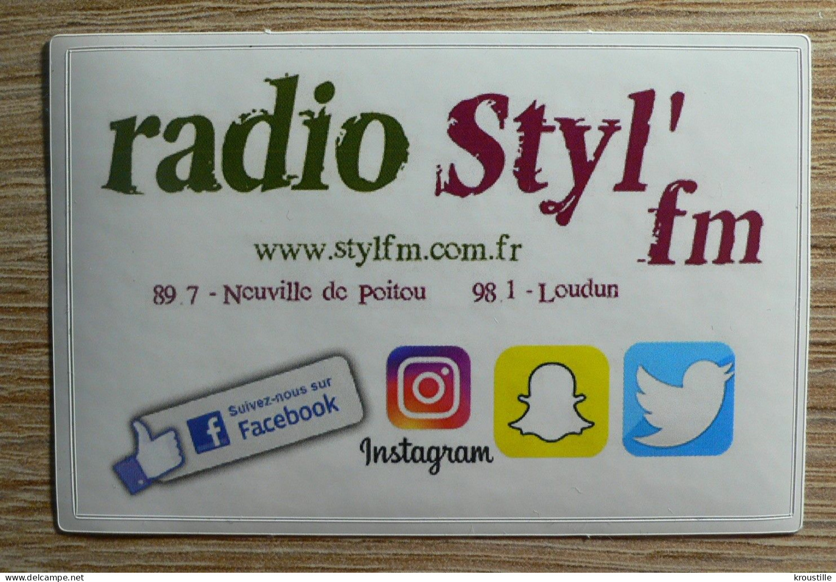 AUTOCOLLANT RADIO STYL' FM - Aufkleber