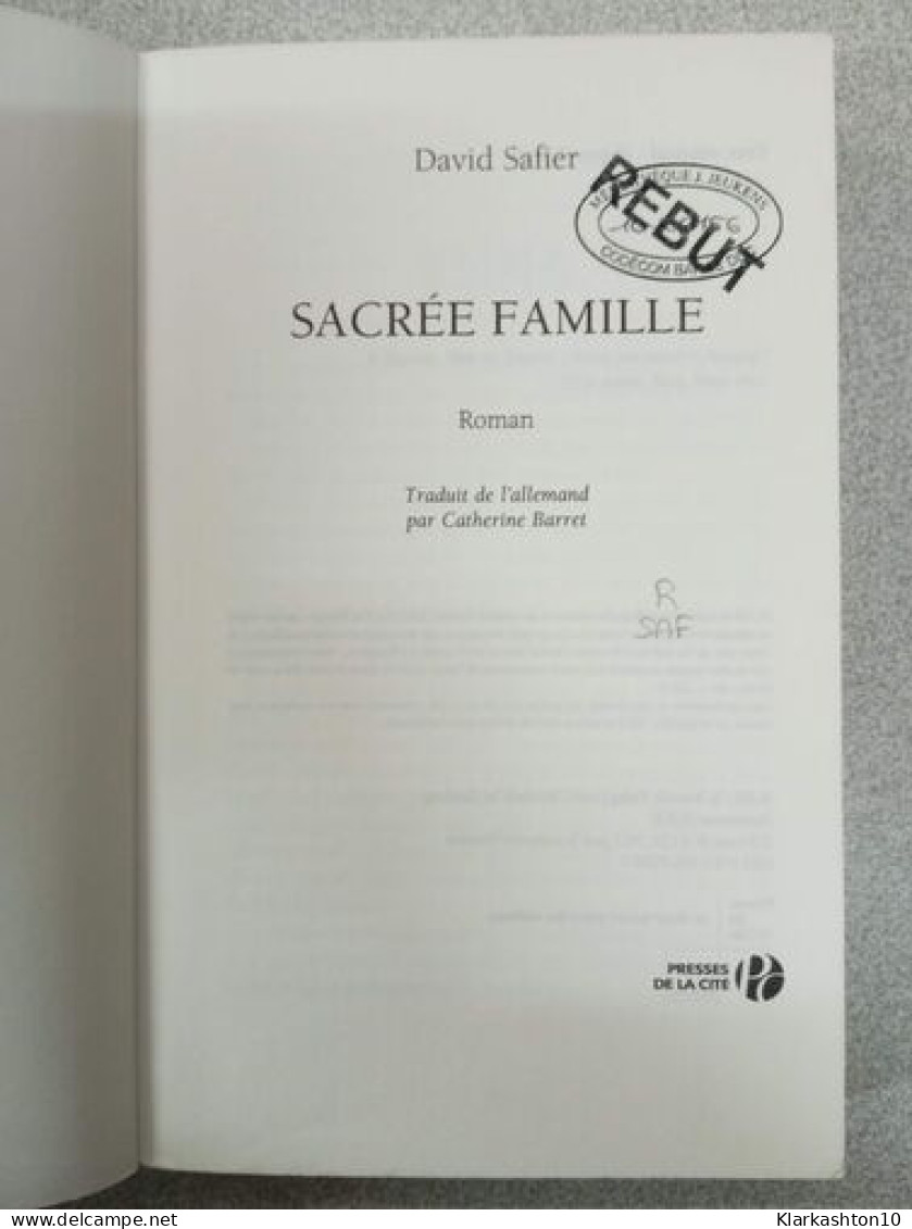 Sacrée Famille - Other & Unclassified
