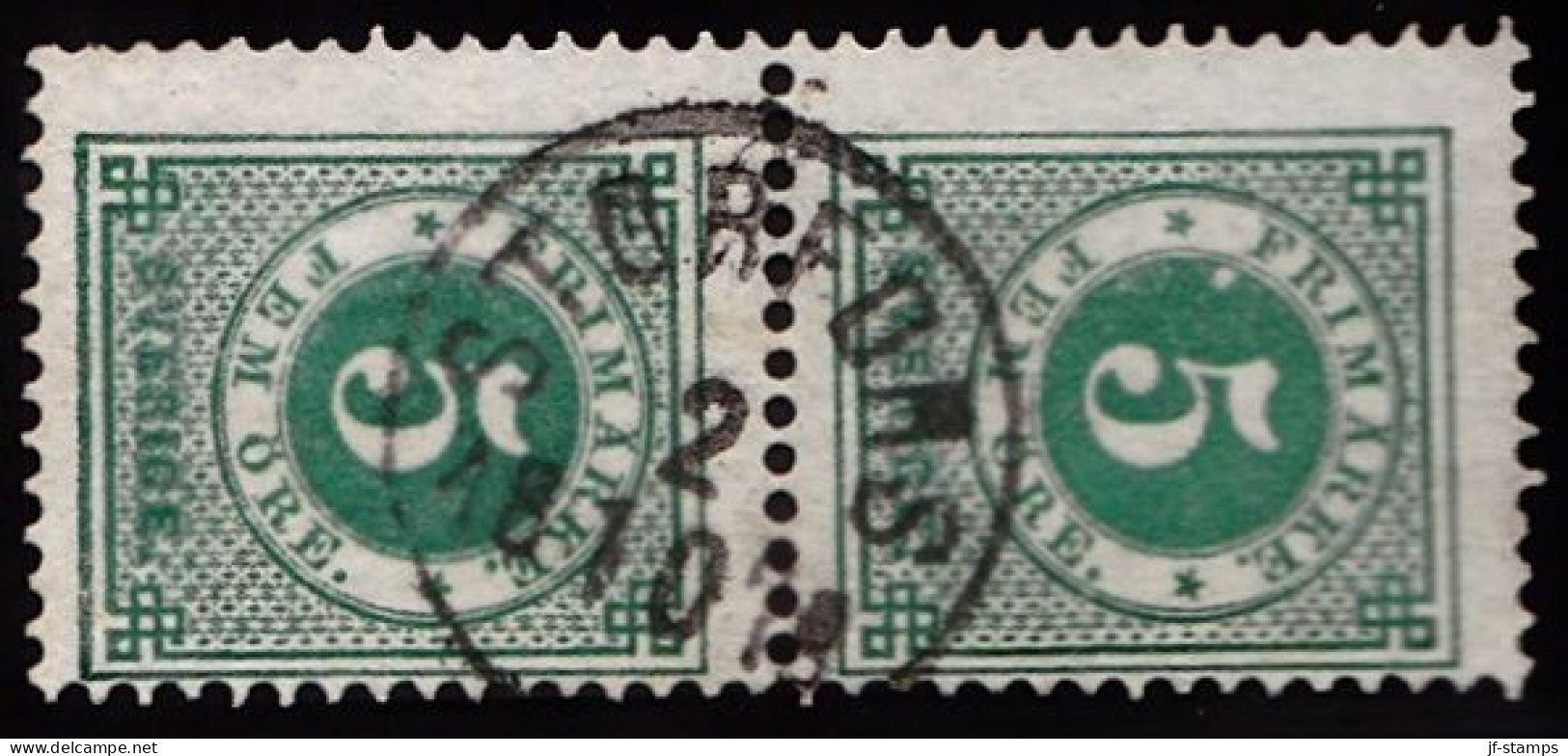 1877. Circle Type. Perf. 13. 5 øre Dark Green. STORFORS 2 10 1878. (Michel 19B) - JF103253 - Oblitérés