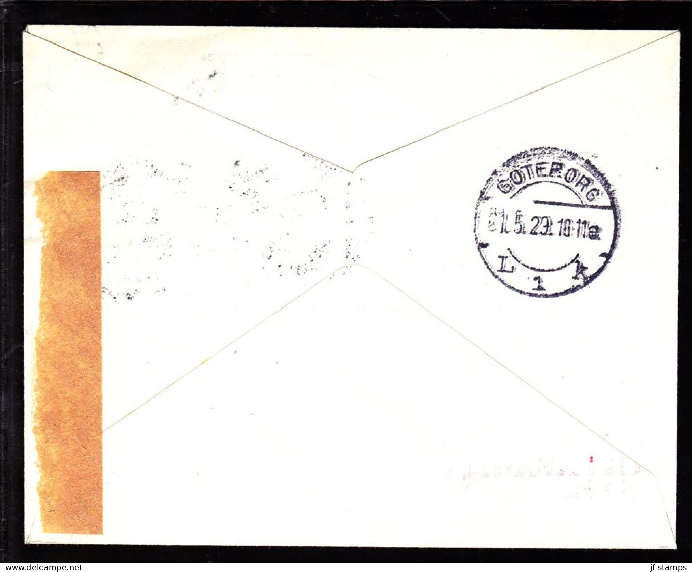 1929. Air Mail. 15 øre Lilac And 10 øre Green. KØBENHAVN LUFTPOST 2 21 5 29 GÖTEBORG 21.5.29. (Michel 144) - JF103838 - Airmail