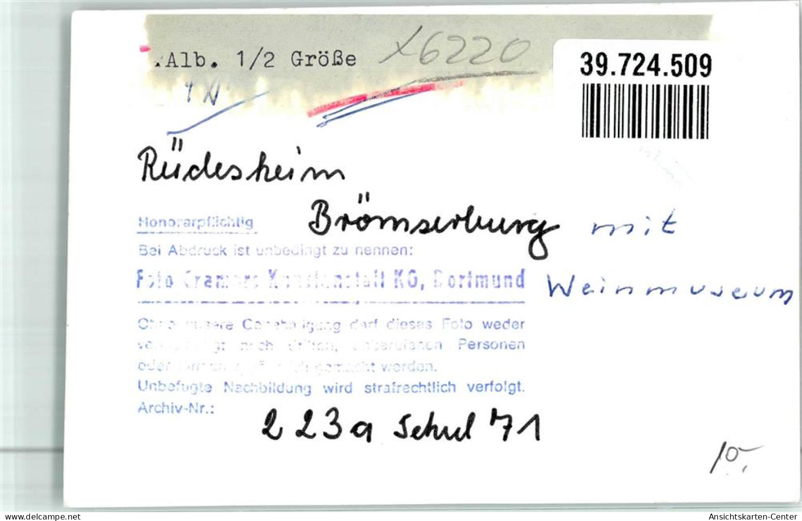 39724509 - Ruedesheim  Am Rhein - Rüdesheim A. Rh.