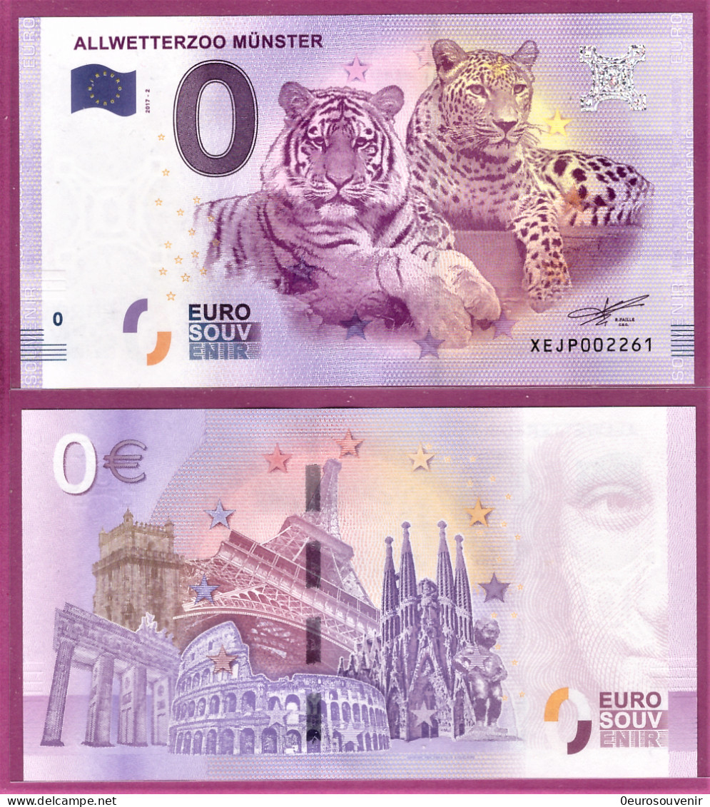 0-Euro XEJP 2017-2 ALLWETTERZOO MÜNSTER S-11 XOX - Private Proofs / Unofficial
