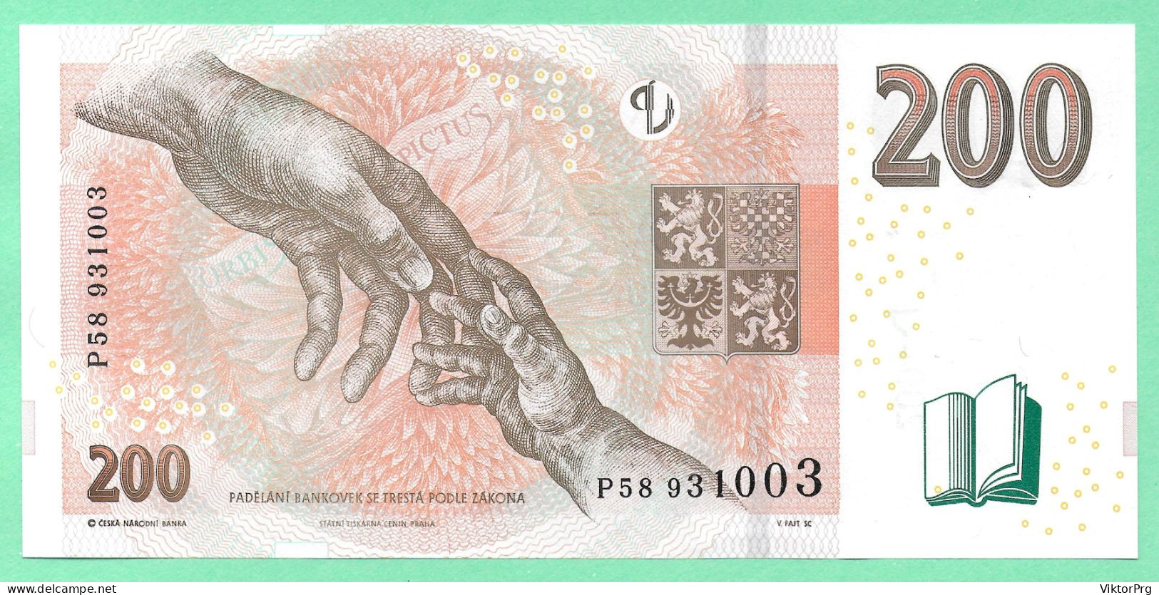 Czech Republic 200 Korun 2018 P26 UNC - Tchéquie