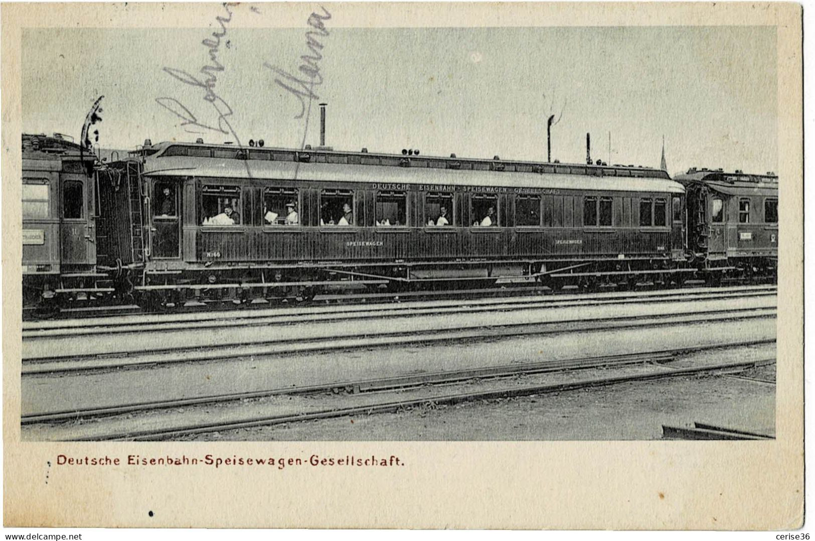 Deutsche Eisenbahn-Speisewagen-Geseillschaft Circulée En 1910 - Matériel