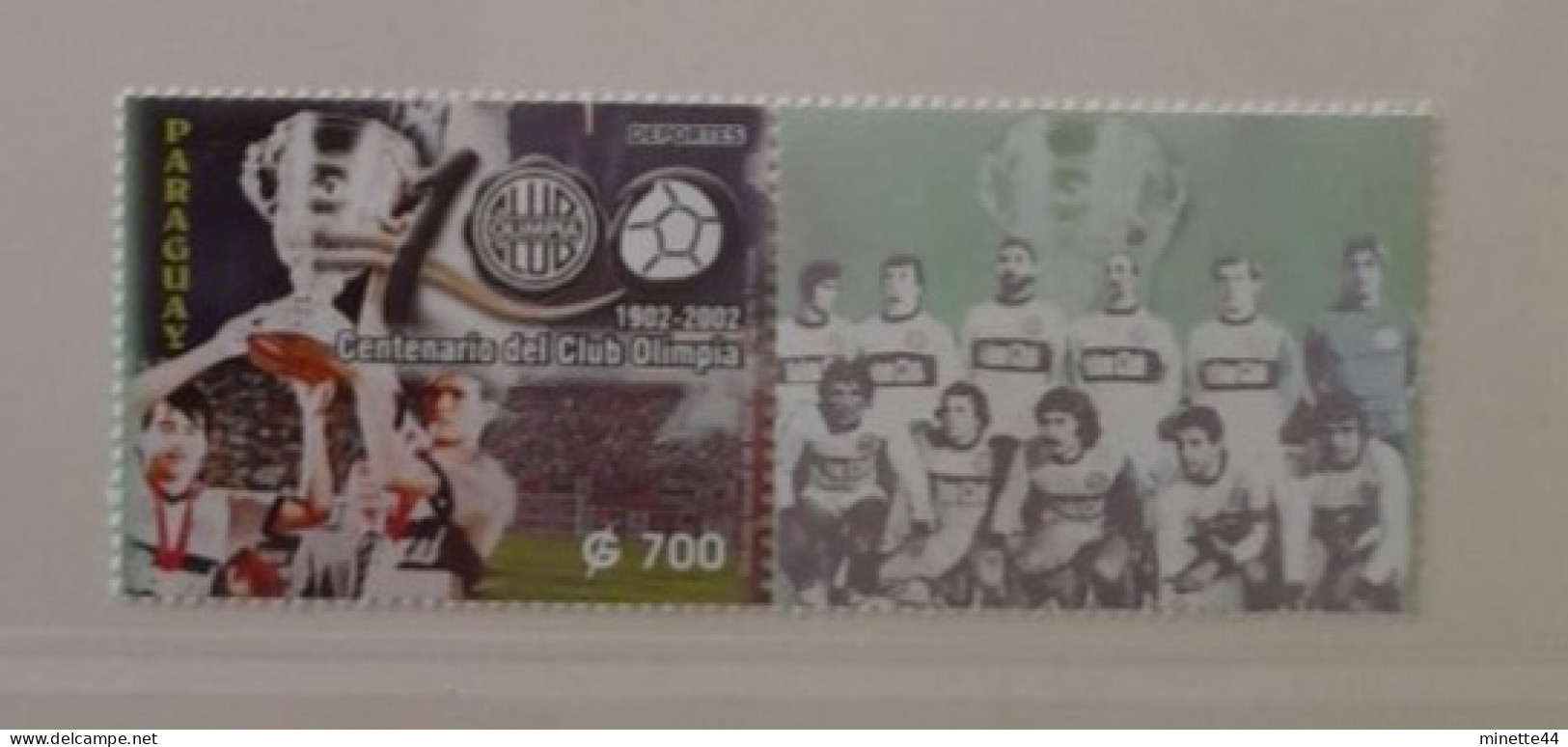 PARAGUAY 2002  MNH**  FOOTBALL FUSSBALL SOCCER CALCIO VOETBAL FUTBOL FUTEBOL FOOT FOTBAL - Neufs