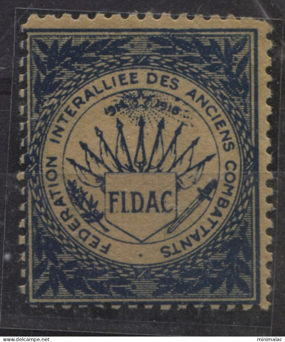 FIDAC 1920. Fédération Interalliée Des Anciens Combattants WWI, The Interallied Federation Of War Veterans Organisations - WO1