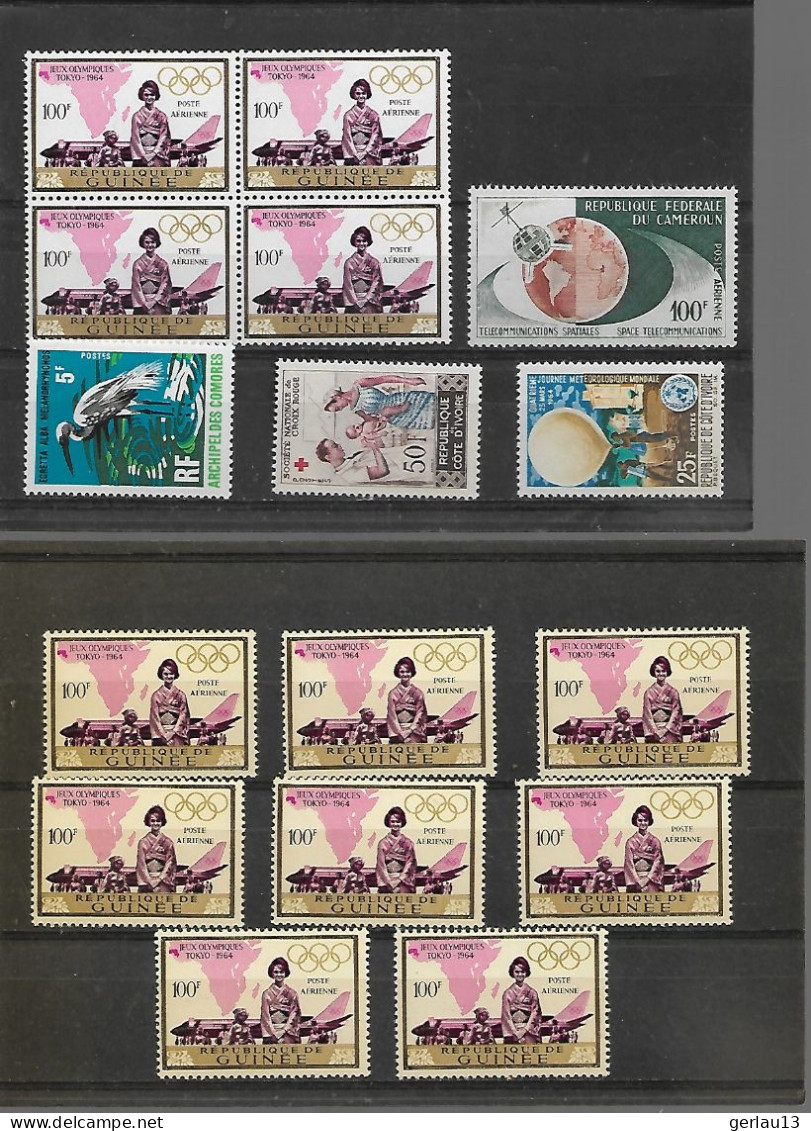 LOT  **     AFRIQUE   NEUFS SANS CHARNIERE - Mezclas (max 999 Sellos)