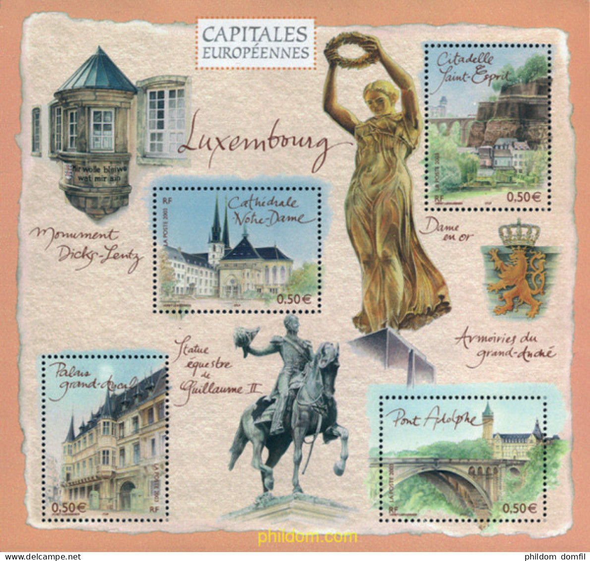 137012 MNH FRANCIA 2003 CAPITALES EUROPEAS - LUXEMBURGO - Autres & Non Classés