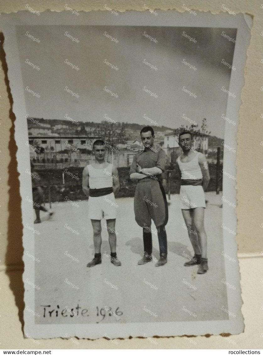 Italia Foto Trieste. 1936. Militari.  85x60 Mm. - Oorlog, Militair