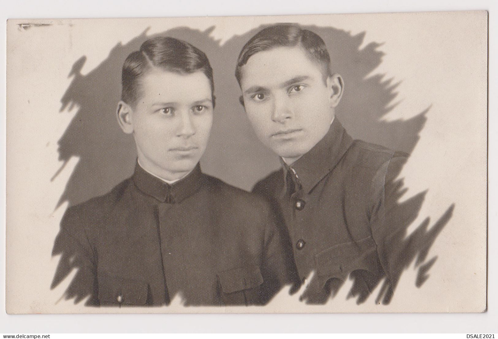 Awesome Guys, Two Young Men, Closeness Portrait, Vintage 1930s Orig Photo Gay Int. 13.8x8.5cm. (64782) - Personnes Anonymes