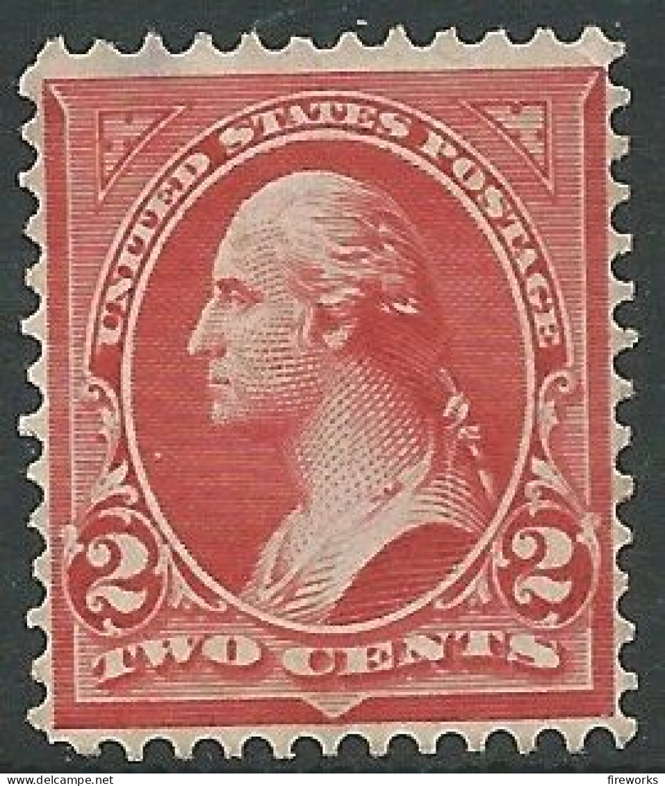 USA - 1894 - Timbre Neuf* No Postmark With Gum (MH) - 2 Cents - George Washington (1732-1799), Scott N°252 Type III - Neufs