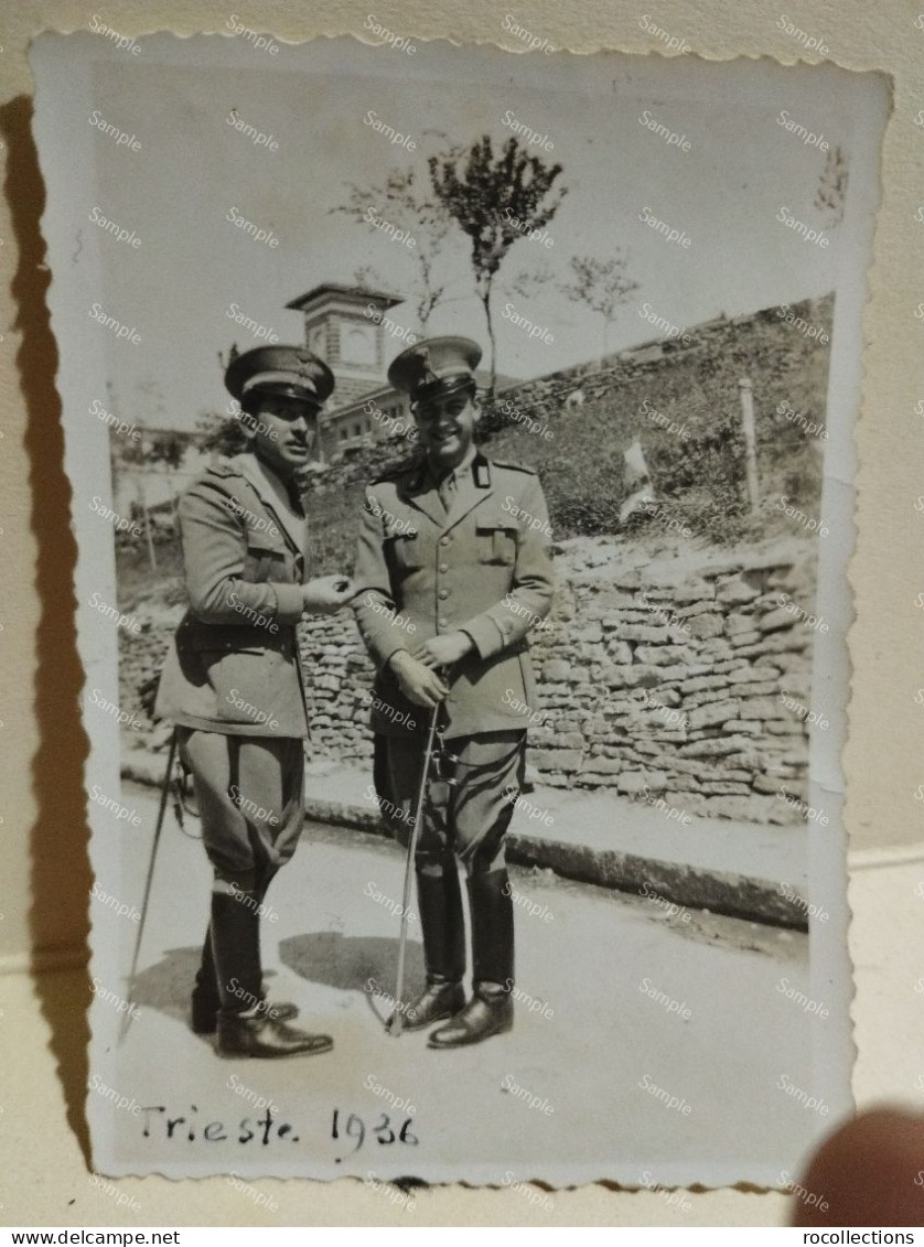 Italia Foto Trieste. 1936. Militari. Da Identificare. 85x57 Mm. - Krieg, Militär