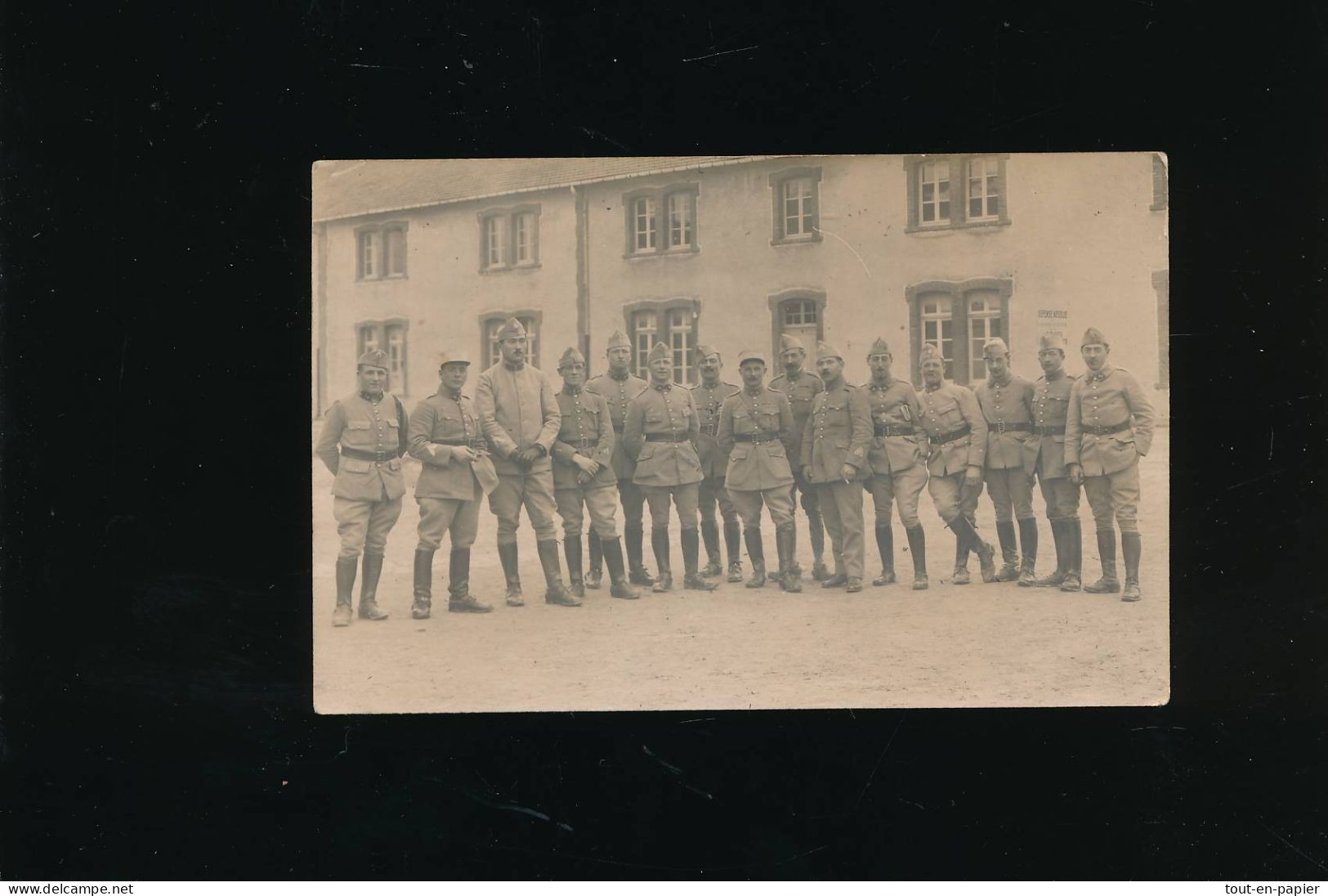 Carte Photo Armée  Militaires Soldats Régiment à Identifier - Régiment 15 - Guerra, Militares