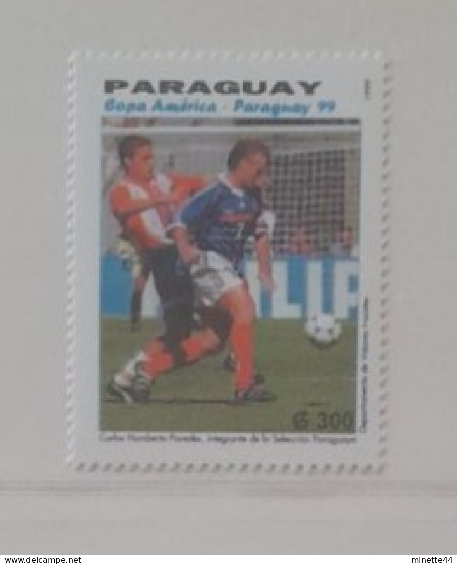 PARAGUAY  1998 DESCHAMPS  MNH** 1999 FOOTBALL FUSSBALL SOCCER CALCIO VOETBAL FUTBOL FUTEBOL FOOT FOTBAL - Unused Stamps