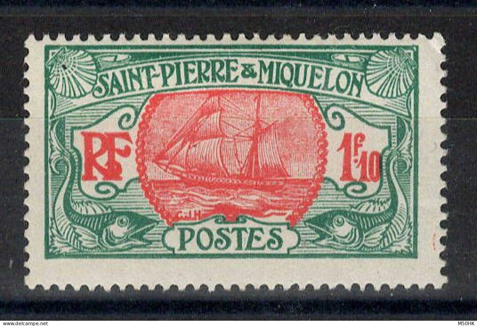 SPM - YV 117A N* MH , Cote 7,50 Euros - Unused Stamps