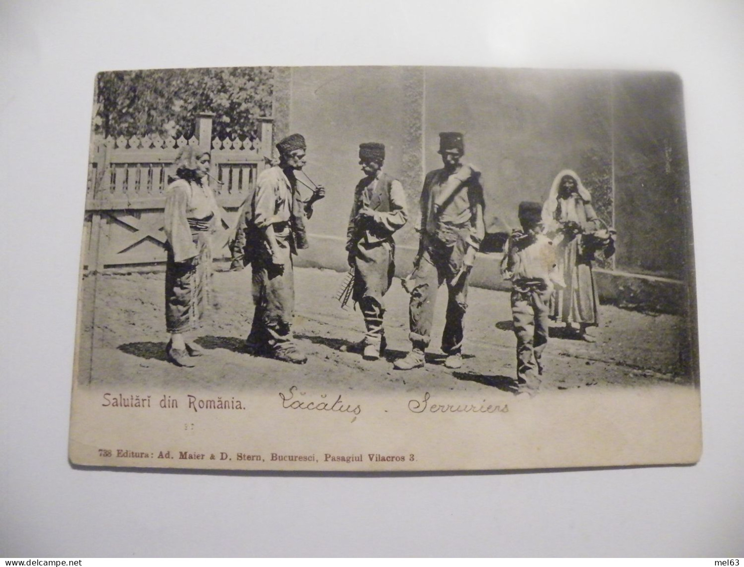 A548 .CPA. ROUMANIE.  Salutari Din Romania. Serruriers. .beau Plan Animé. écrite & Voyagé 1906 - Rumänien