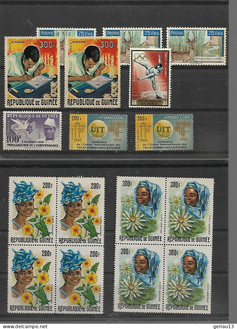 LOT  **     GUINEE  NEUFS SANS CHARNIERE - Guinea (1958-...)